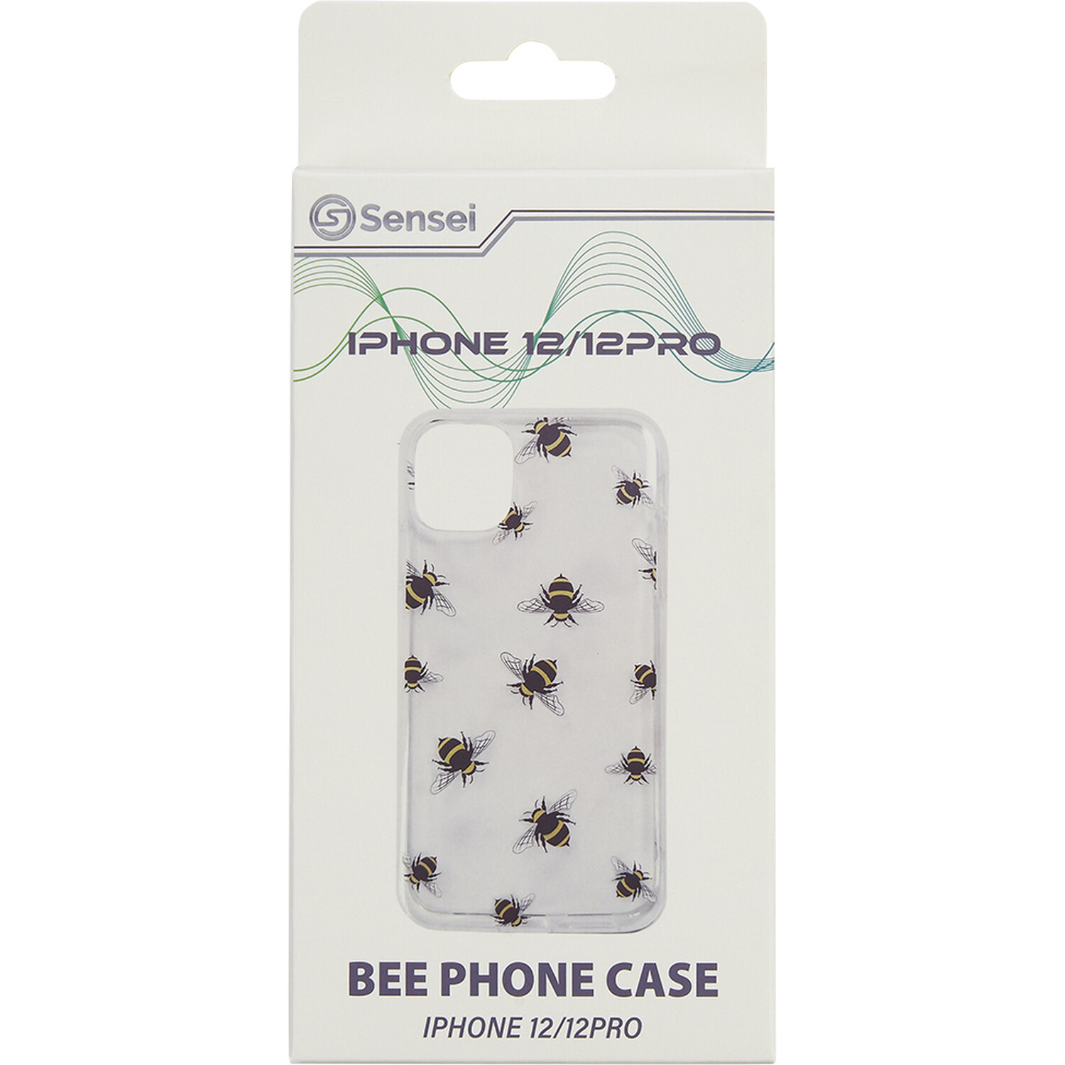 Sensei Clear Bee Design Phone Case Suitable for iPhone 12 and 12 Pro Image