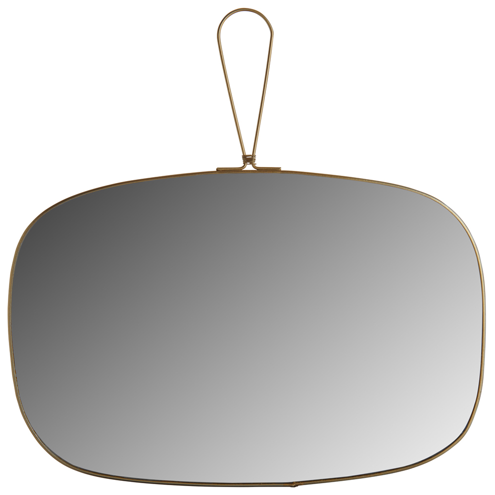 Wilko Gold Frame Hanging Loop Mirror Image 2