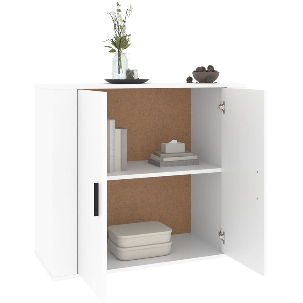 vidaXL 2 Door White Sideboard Image 5