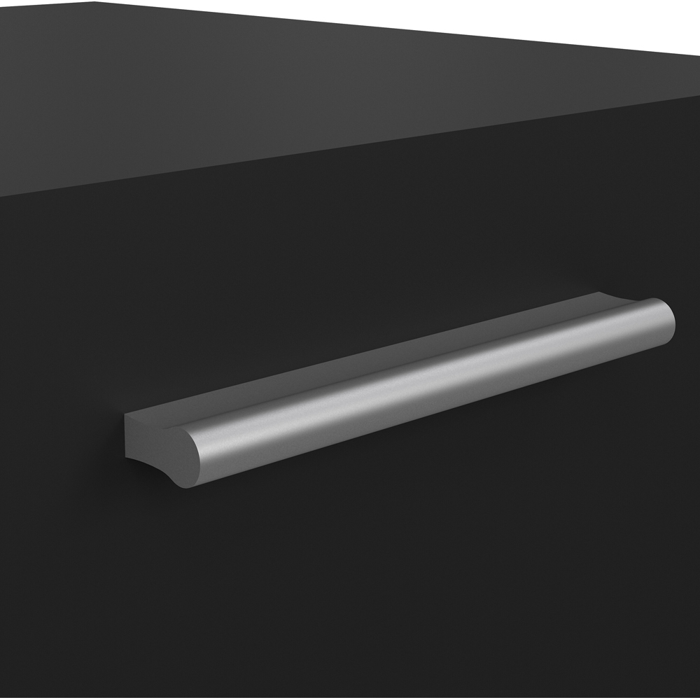 Florence 2 Drawer Black Bedside Table Image 5