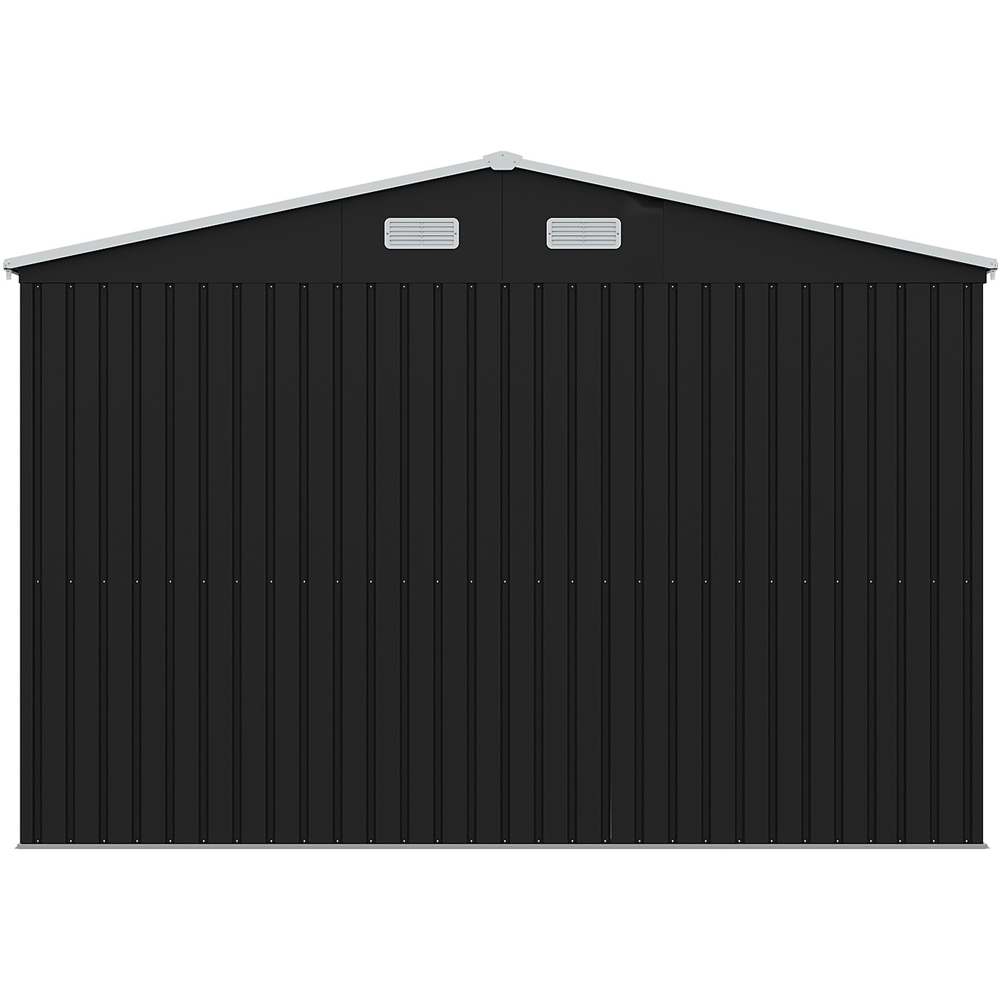 Living and Home 10 x 12ft Metal Apex Garden Storage Shed with Window Image 5