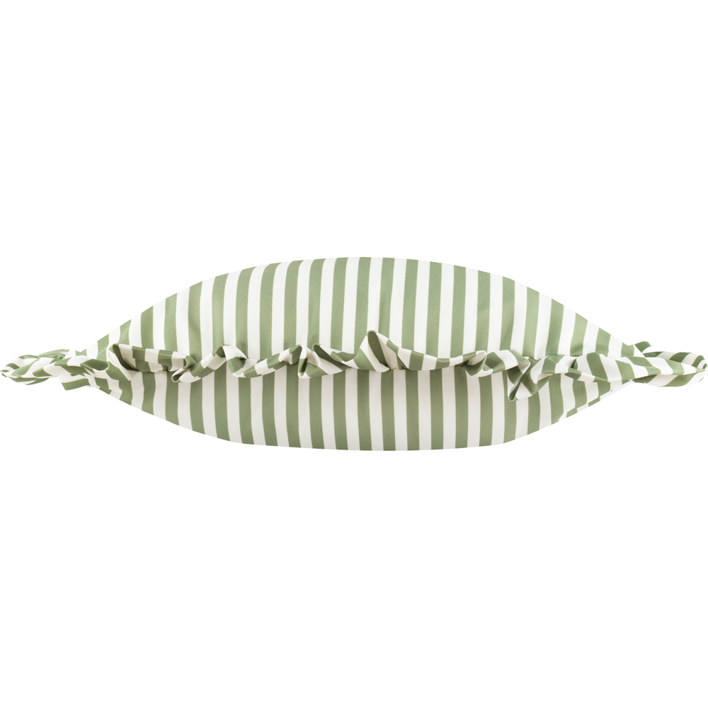 Wylder Nature Millie Green Ruffle Stripe Cushion 50 x 50cm Image 2