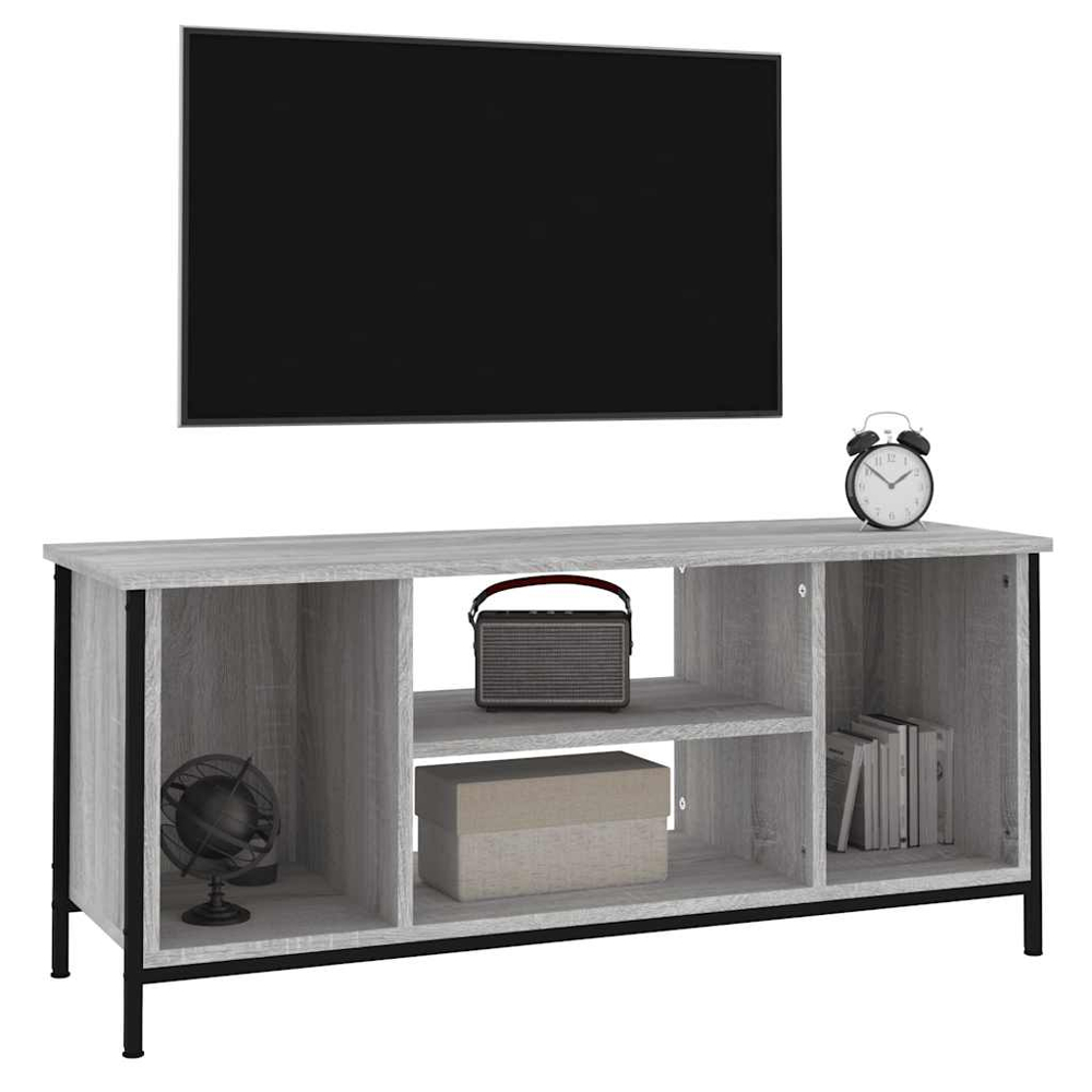 vidaXL 4 Shelf Grey Sonoma TV Cabinet Image 4