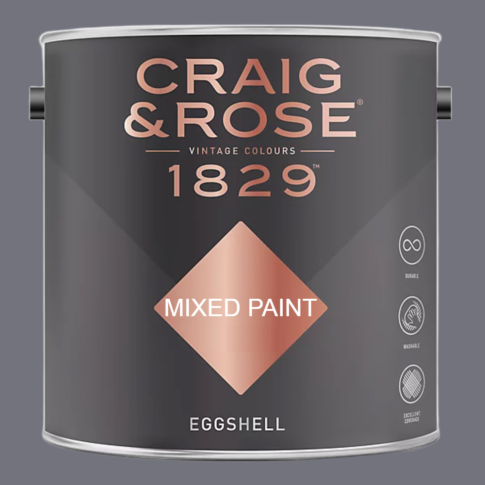 Craig & Rose 1829 Vintage Walls Wood and Metal Violet Slate Eggshell Paint 2.5L Image 2