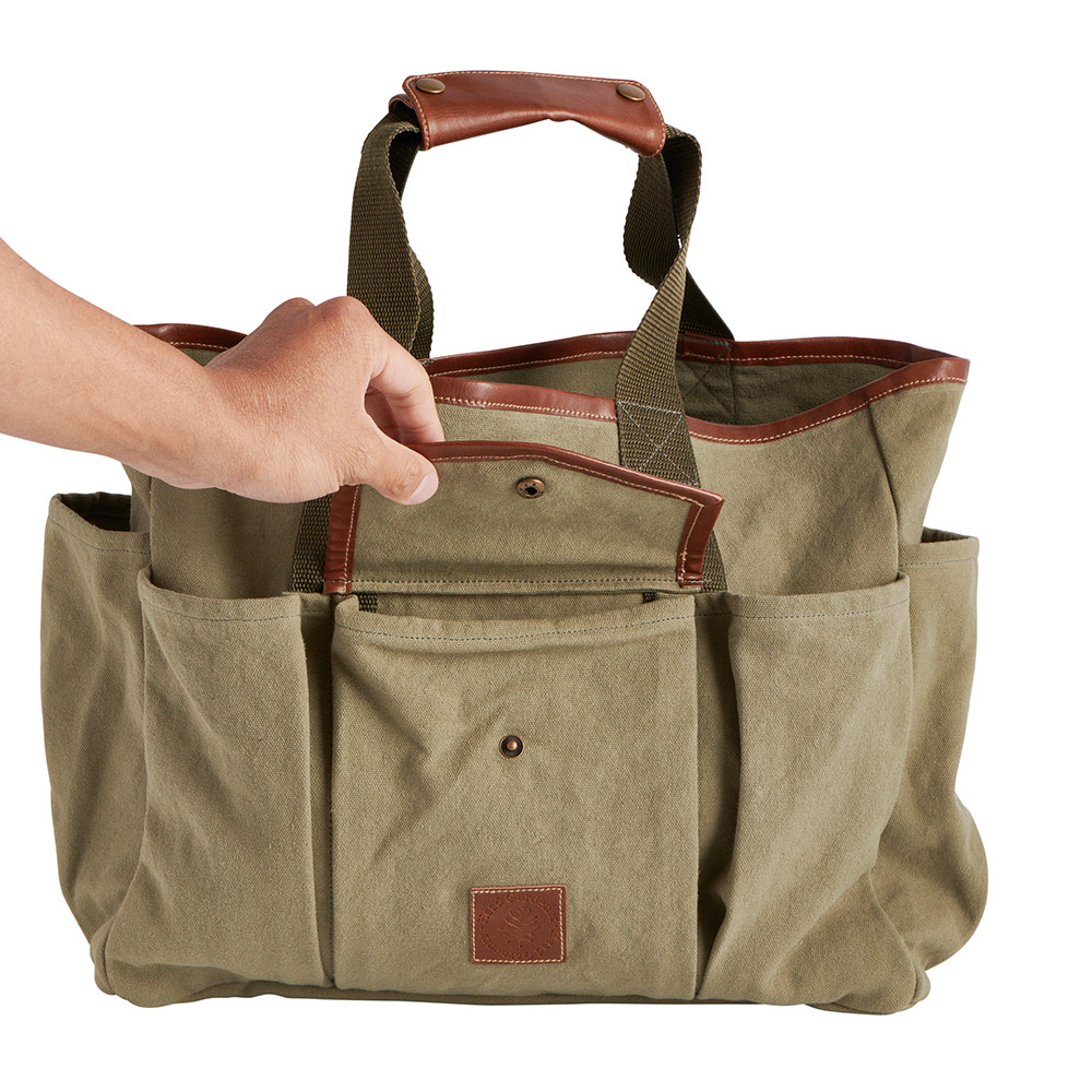 Wilko Green Canvas Garden Bag Wilko