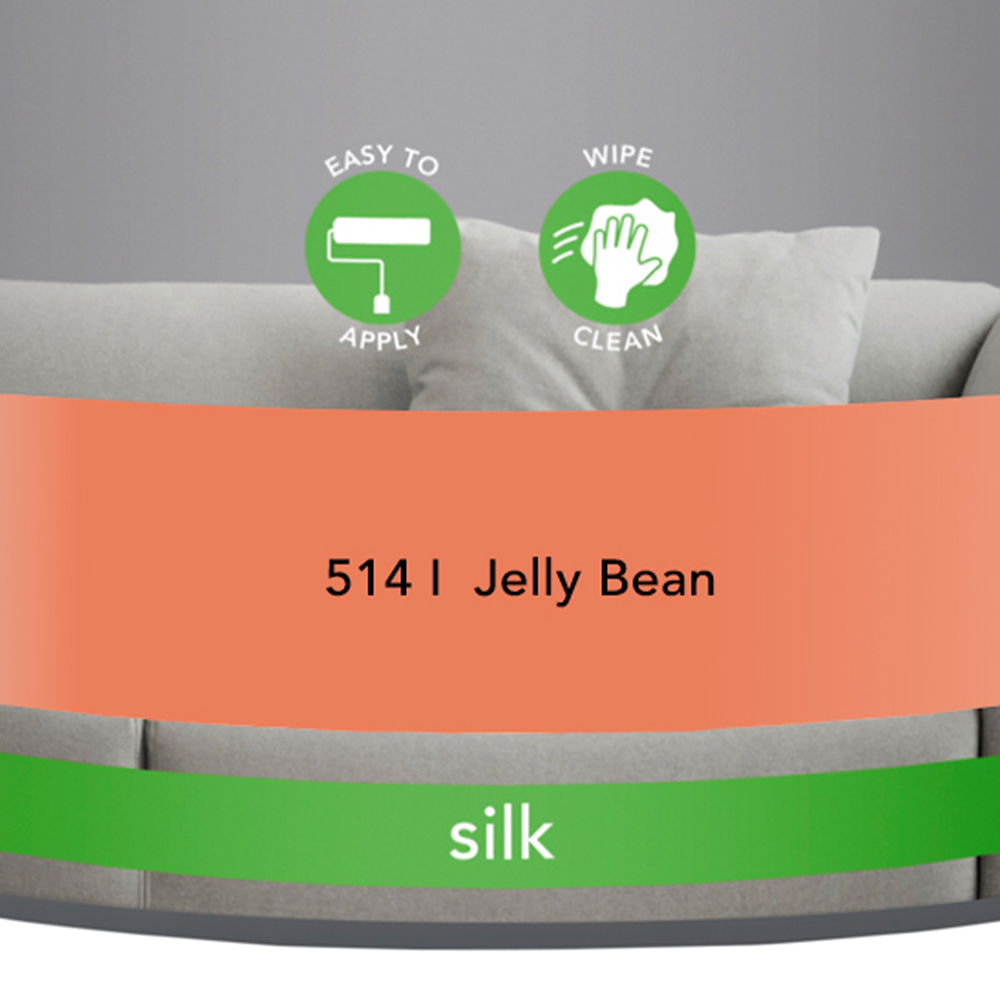 Wilko Walls & Ceilings Jelly Bean Silk Emulsion Paint 2.5L Image 3