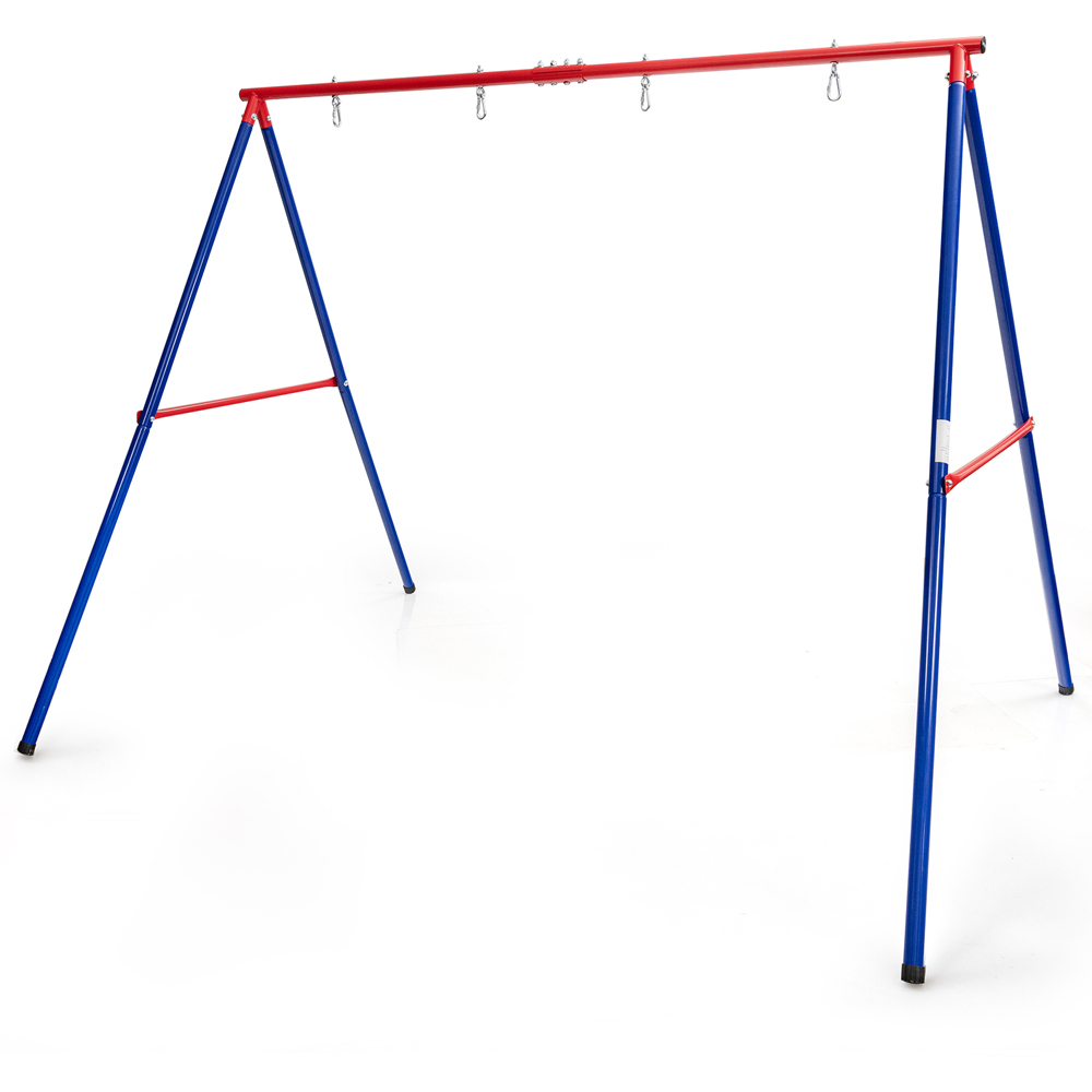 Costway Red and Blue Large Metal Swing Stand Image 2