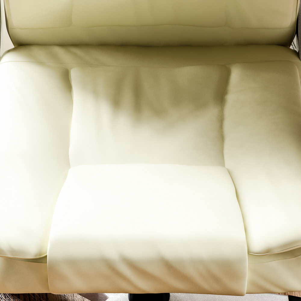 Vida Designs Charlton Cream Swivel Office Chair Image 4