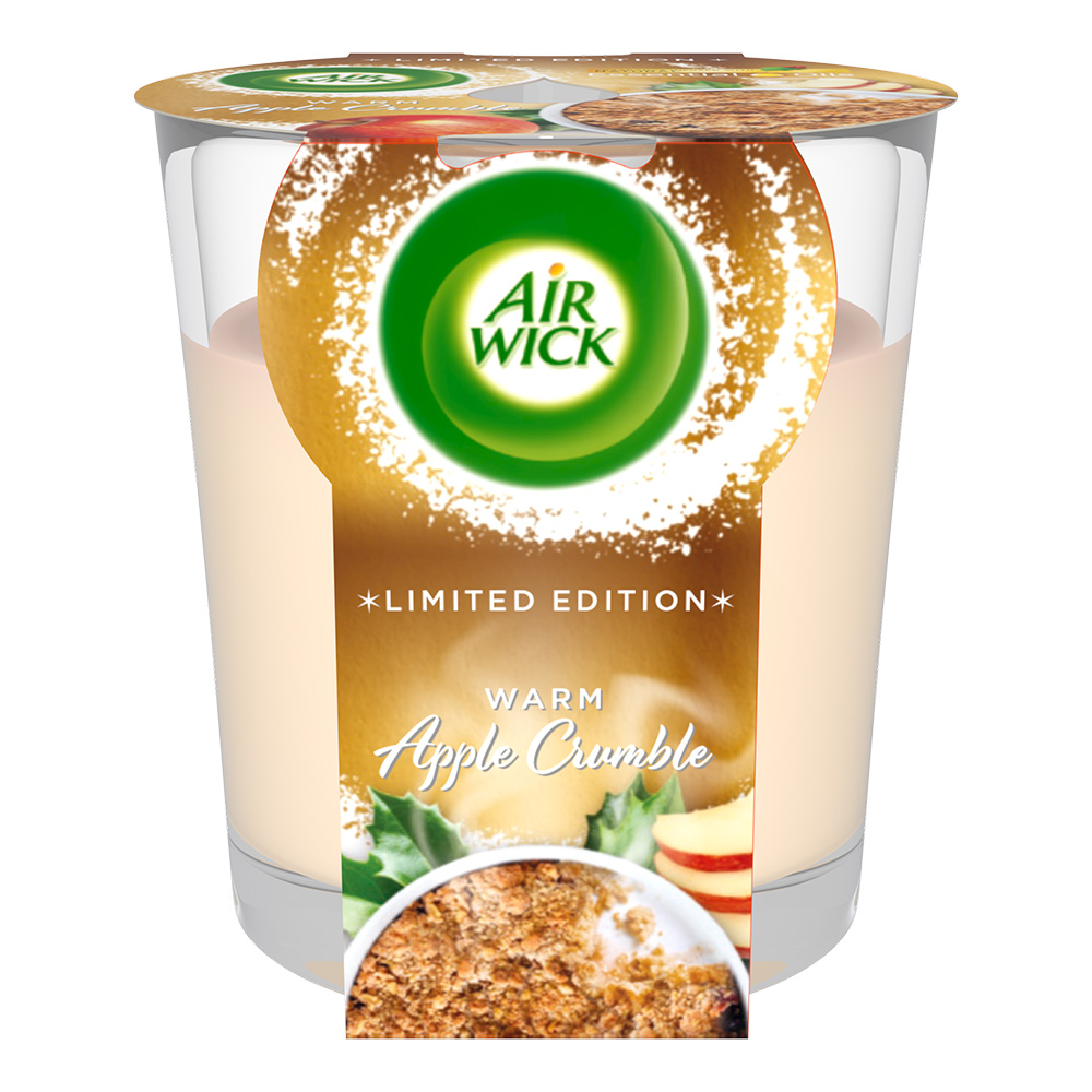 Air Wick Warm Apple Crumble Scented Candle 105g Image 1