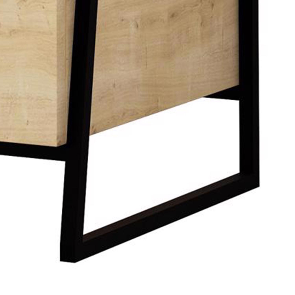 FWStyle Pal Single Drawer Single Shelf Oak Bedside Table Image 4