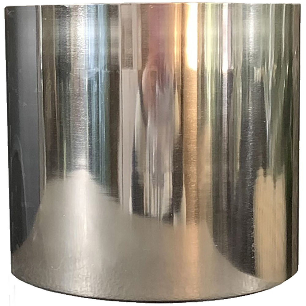 Leaf Polished Silver Metal Planter 20 x 18cm Image 1