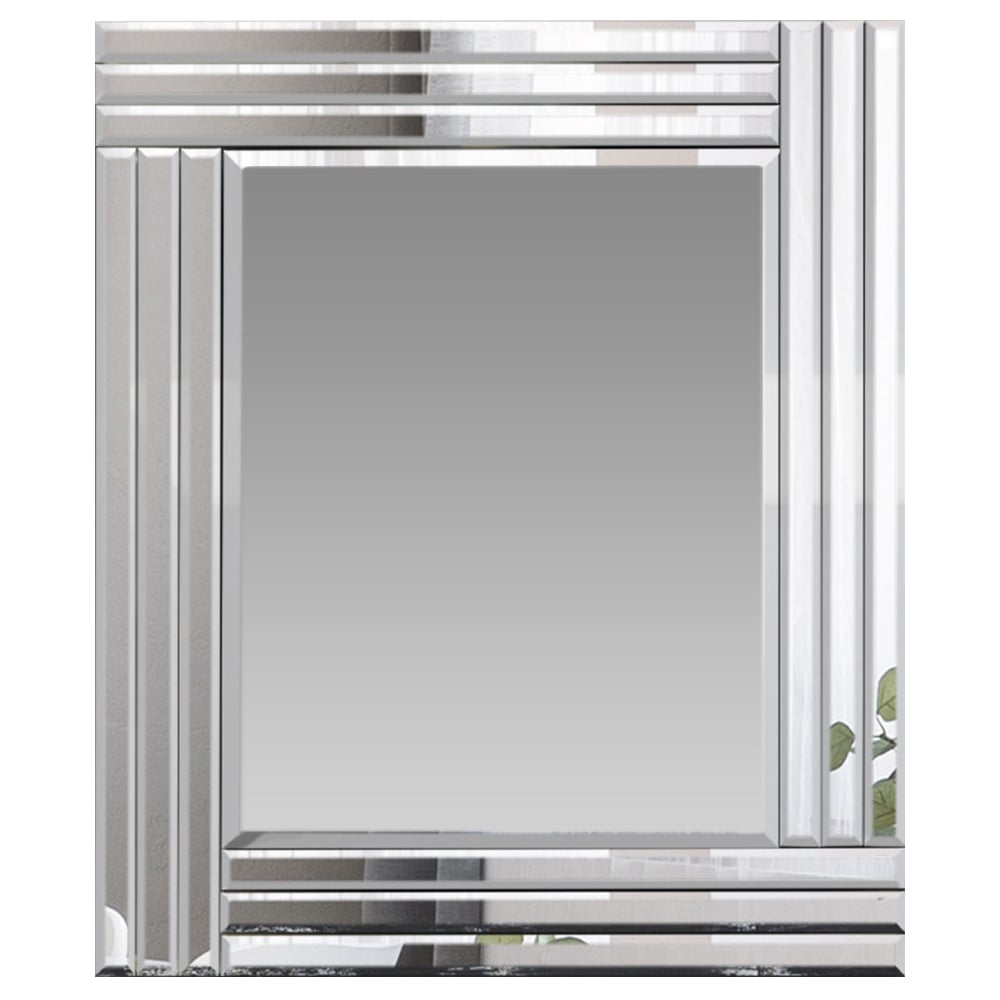 Oakley Triple Edge Bevelled All Glass Mirror 68 x 58cm Image 1
