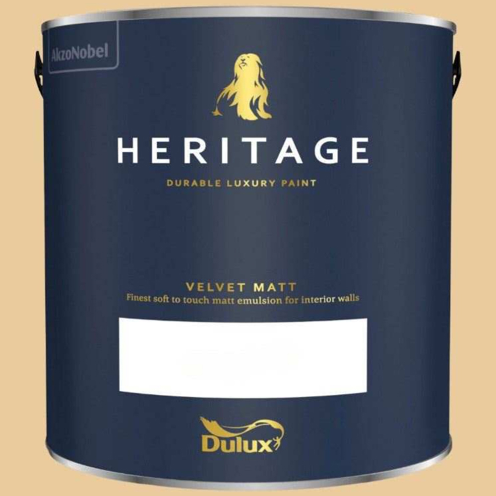 Dulux Heritage Walls and Ceilings Golden Ivory Velvet Matt Emulsion Paint 2.5L Image 2