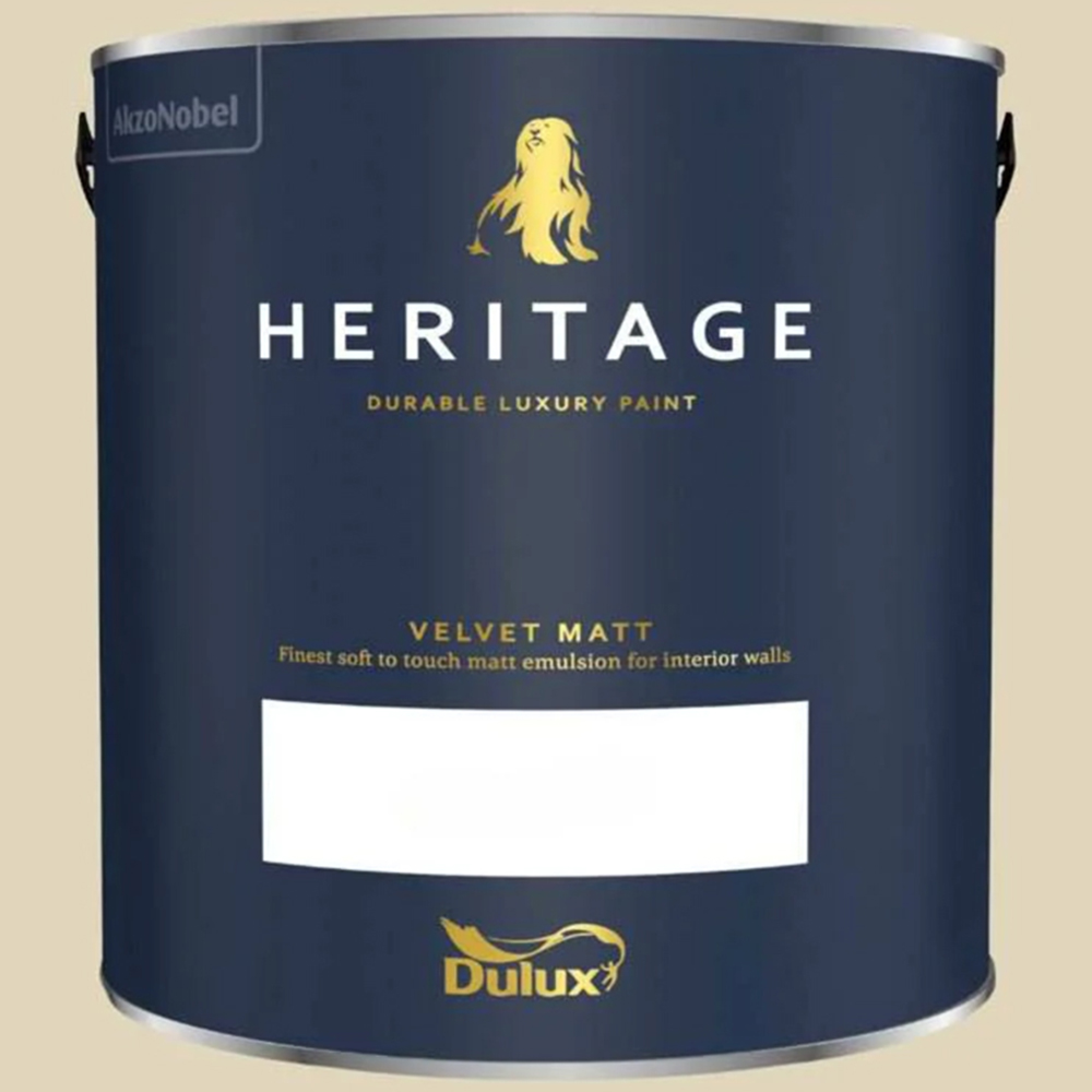 Dulux Heritage Walls and Ceilings Green Marl Velvet Matt Emulsion Paint 2.5L Image 2