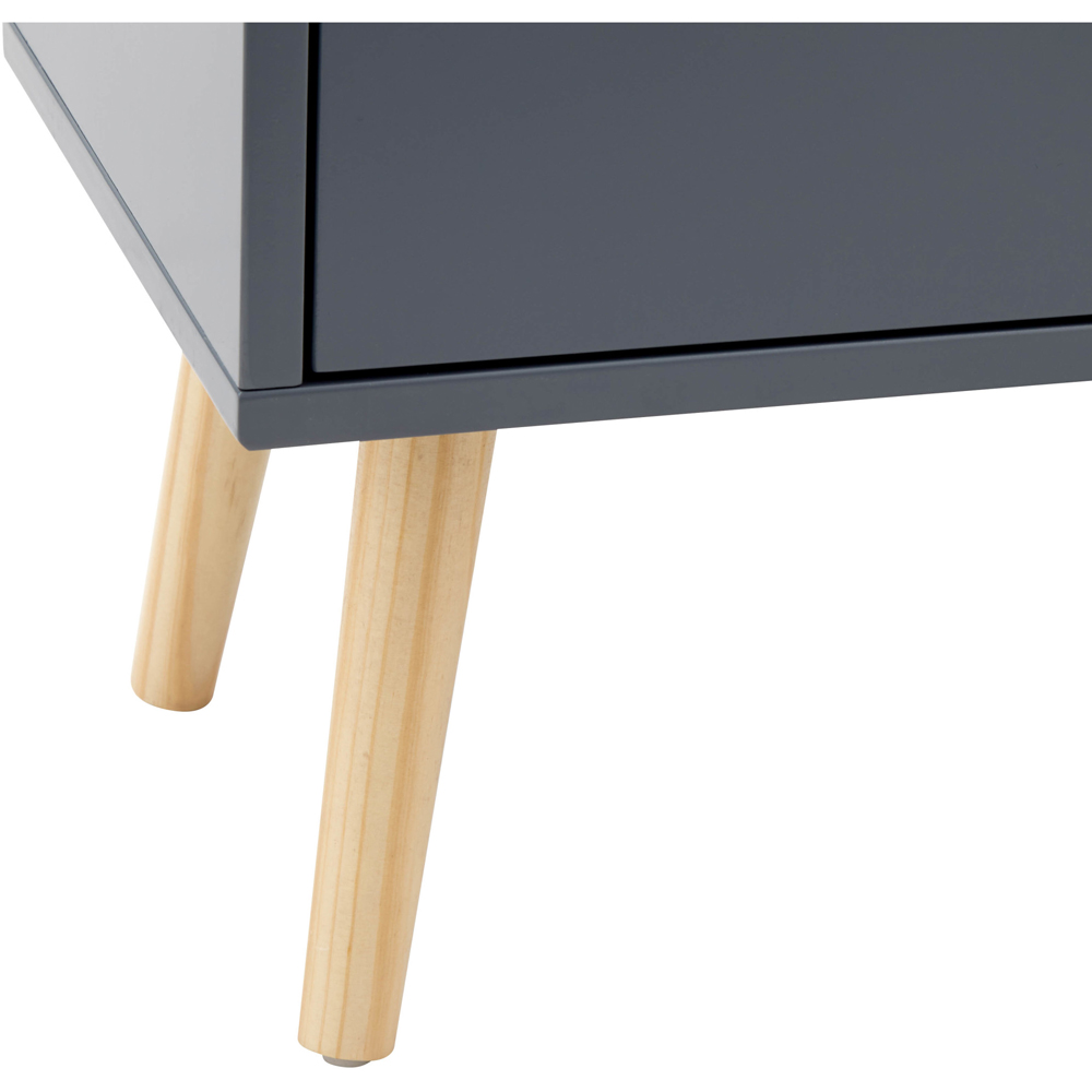 GFW Nyborg 4 Drawer Dark Grey Chest of Drawers Image 5