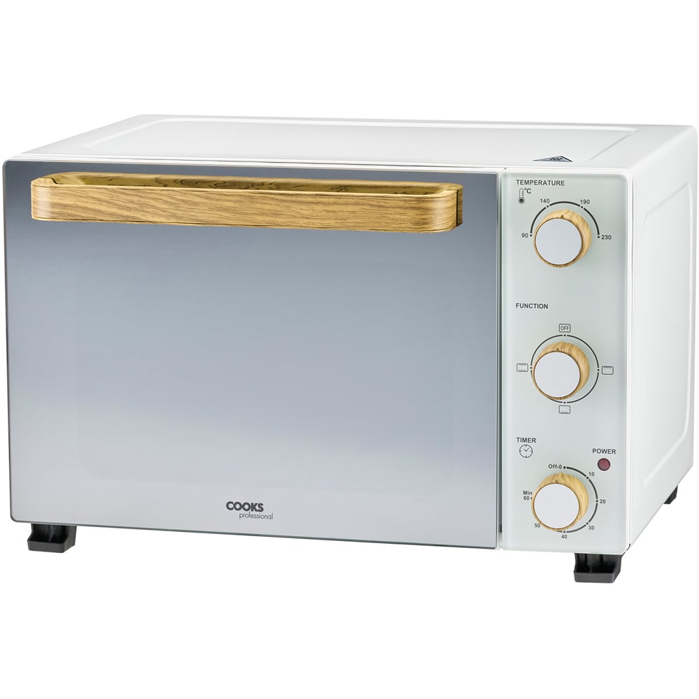 Cooks Professional K442 Nordic White Counter Top 28L Mini Oven Grill Image 1
