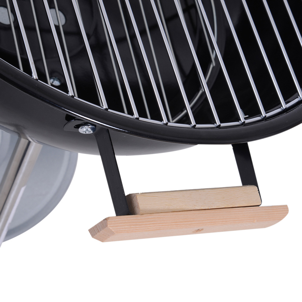 Outsunny Black Round Portable Kettle Charcoal BBQ Grill Image 3