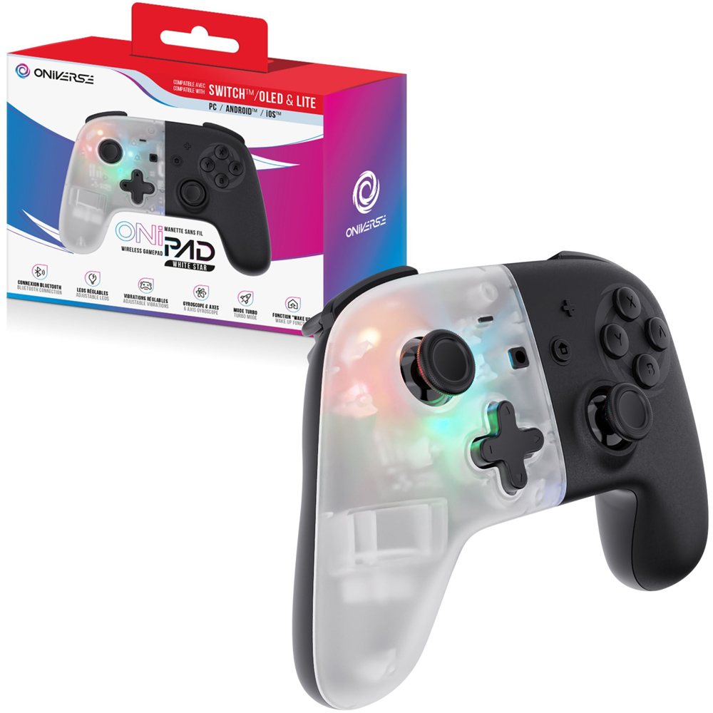 Oniverse Onipad White Star Bluetooth Gaming Controller Image 4