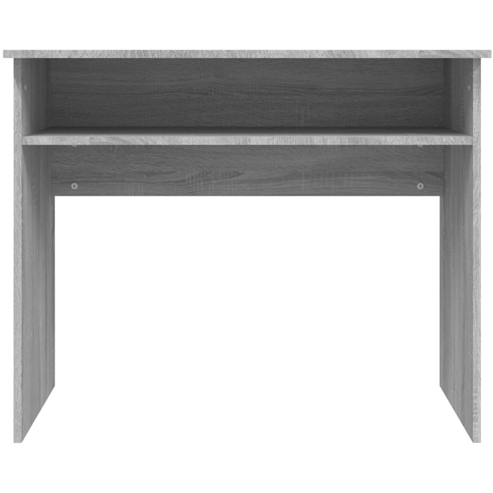 vidaXL Single Shelf Computer Desk Grey Sonoma Image 4