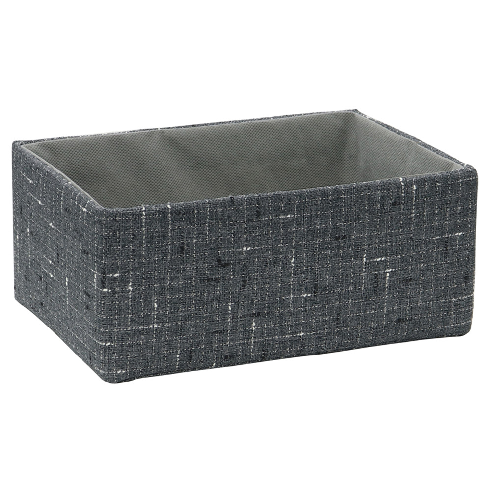 JVL Shadow Rectangular Fabric Storage Baskets Set of 2 Image 4