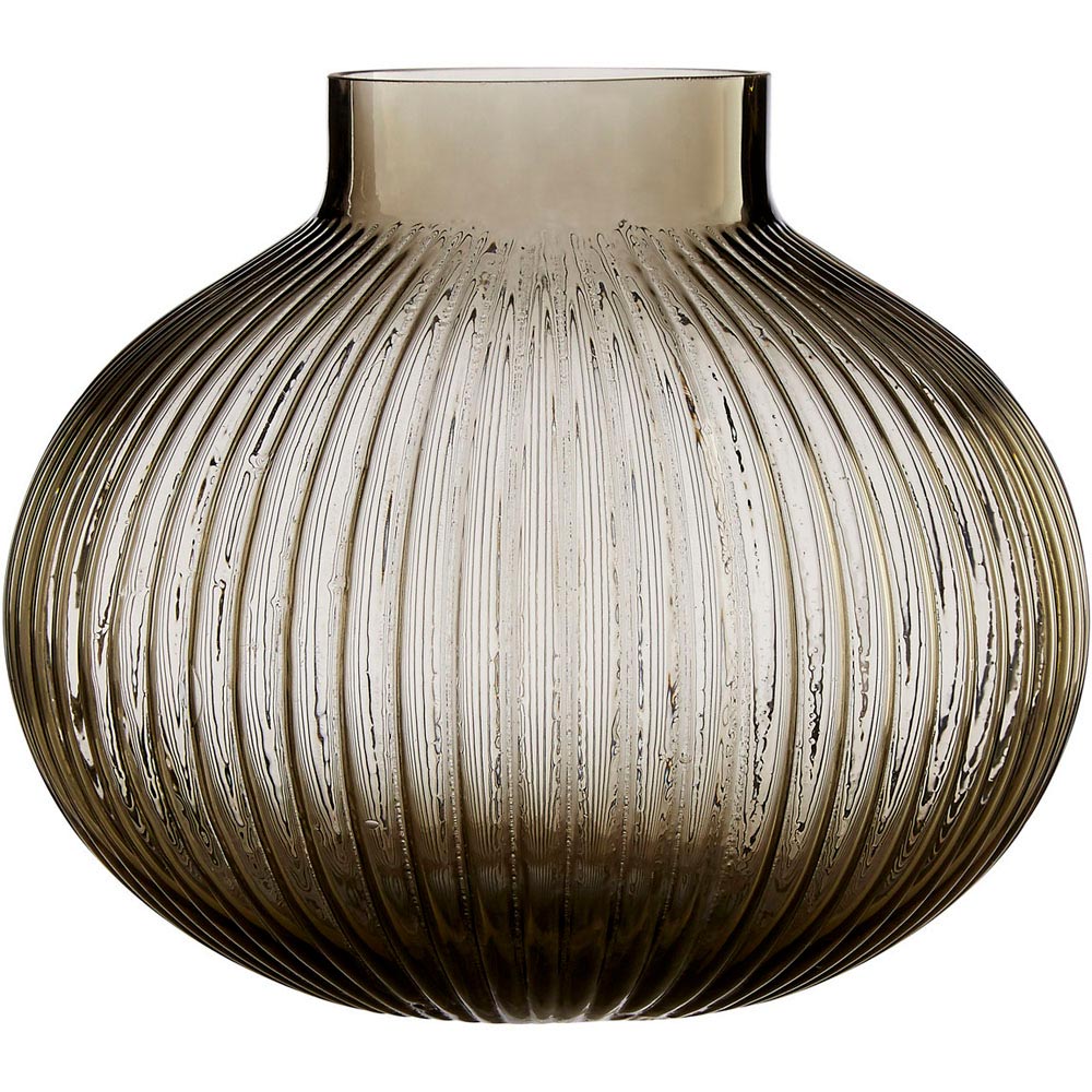 Premier Housewares Brown Nullah Glass Vase Image 2
