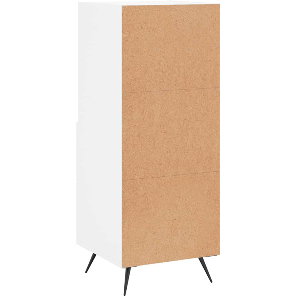 vidaXL 2 Drawer 2 Shelf White Sideboard Image 8