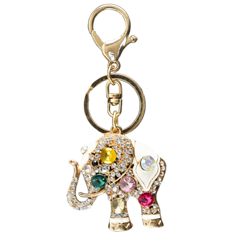 Colourful Elephant Key Charm Image 1