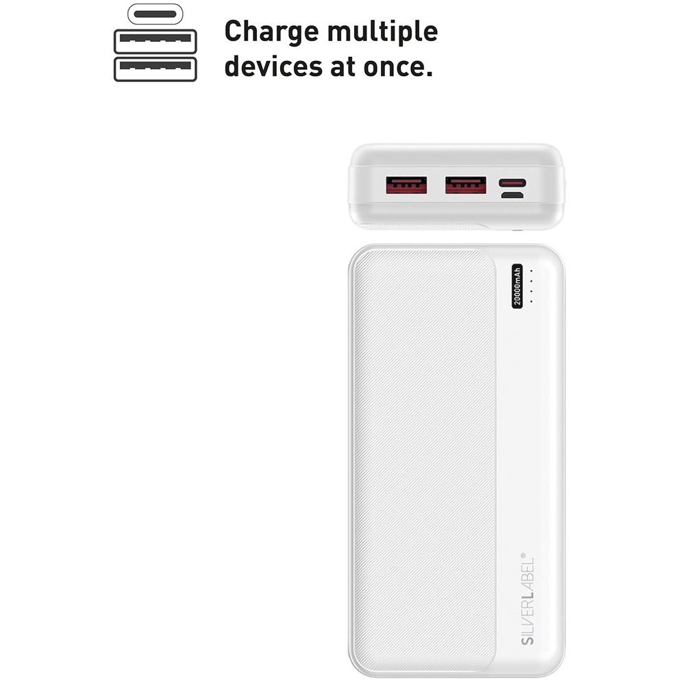 SilverLabel E71022255 White PD Power Bank 20000mAh Image 6