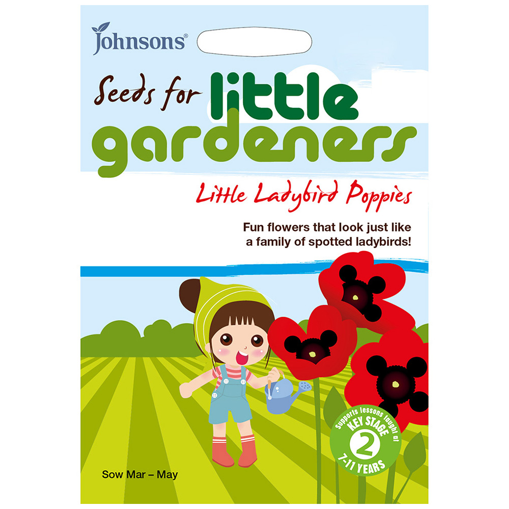 Mr Fothergills Little Gardeners Little Ladybird Poppies Seeds Image 2