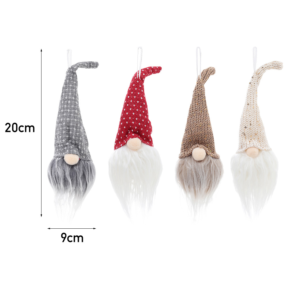 Living and Home Santa Christmas Gonk Decoration 4 Pack | Wilko