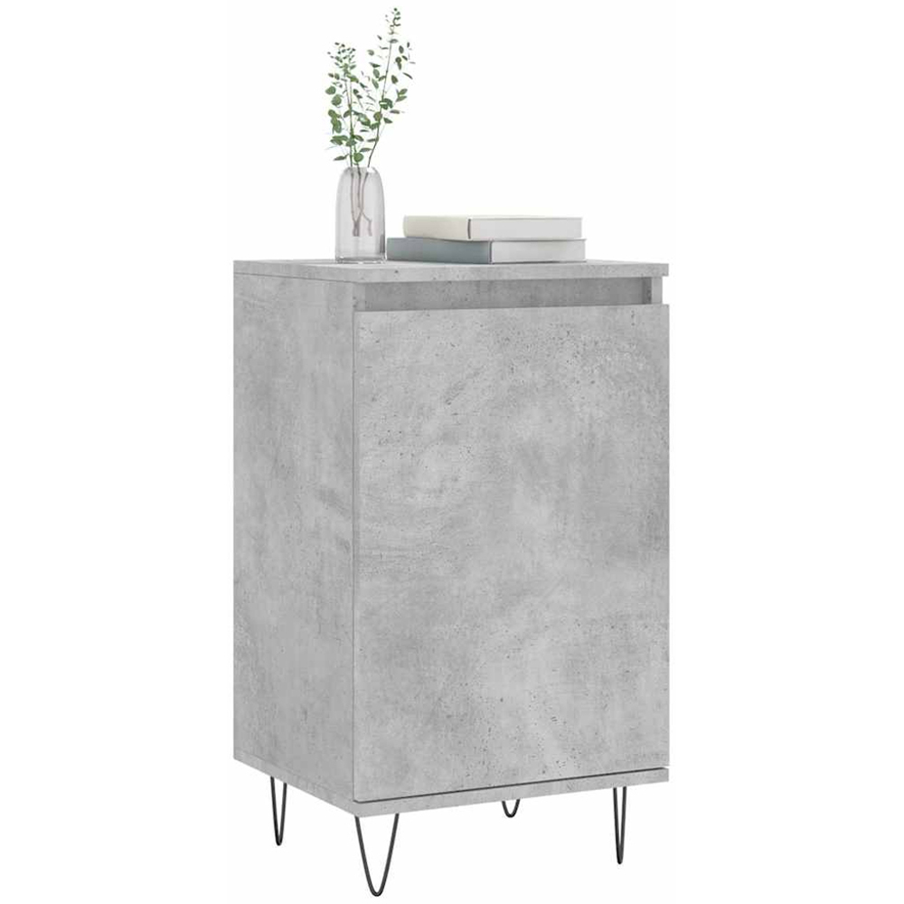 vidaXL Single Door Concrete Grey Sideboard Image 3