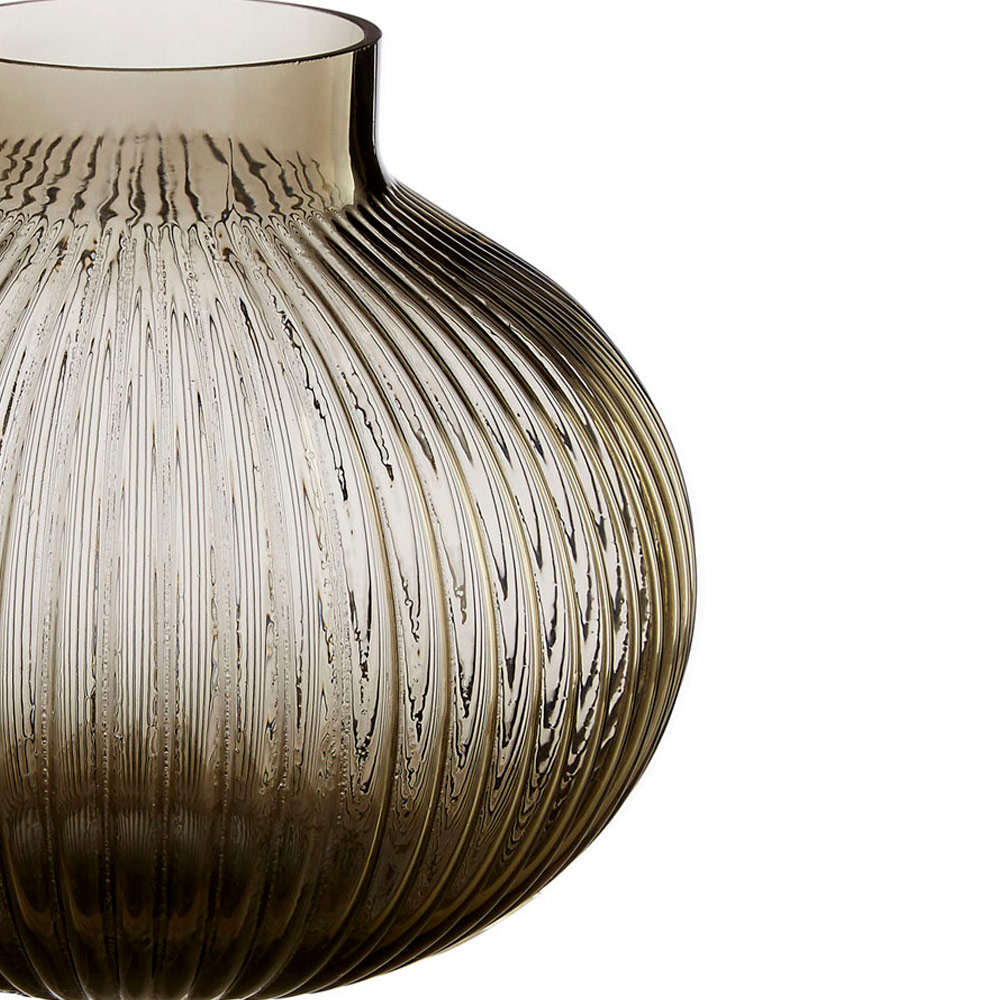 Premier Housewares Brown Nullah Glass Vase Image 4