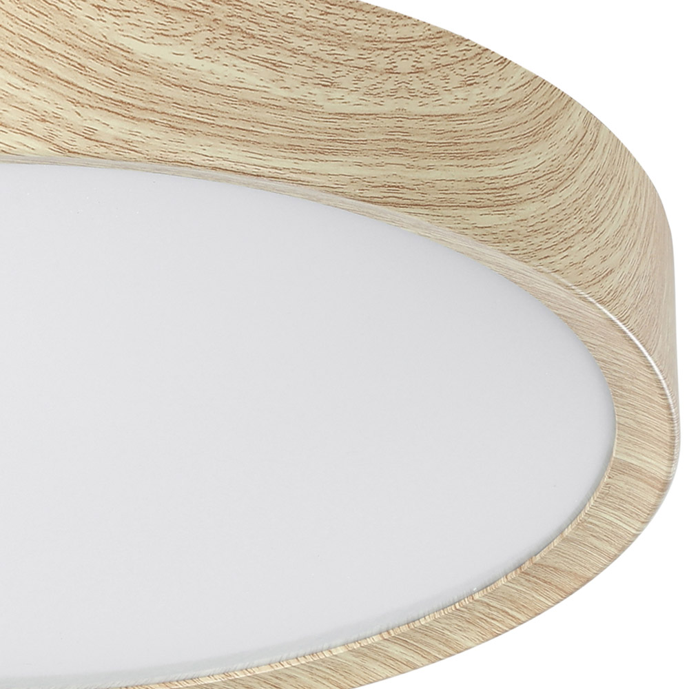 EGLO Musurita Natural Wood and Plastic Diffuser LED Ceiling Light Image 3