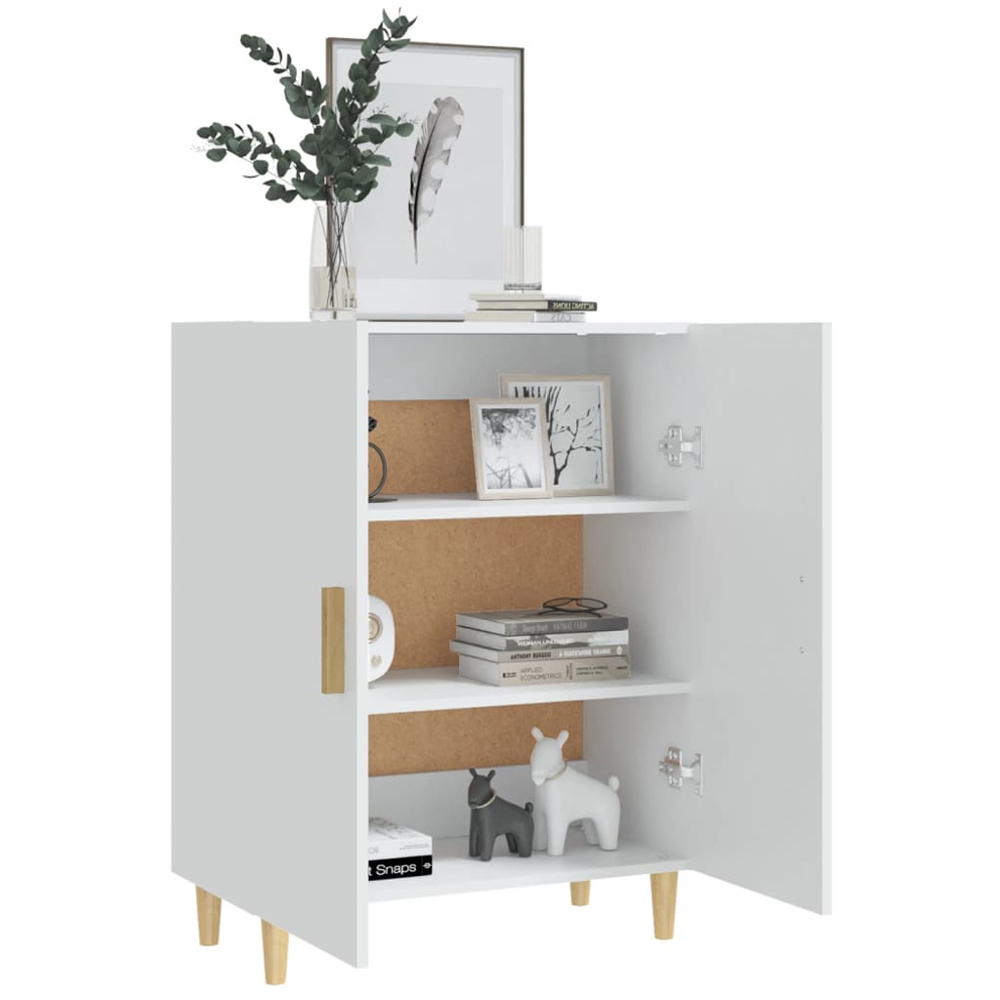 vidaXL 2 Door White Sideboard Image 7