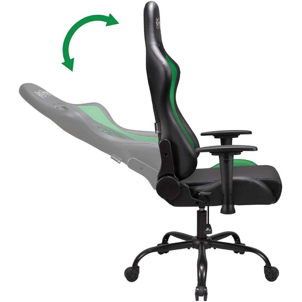 Subsonic Harry Potter Slytherin Green and Black Leather Recliner Pro Gaming Chair Image 7