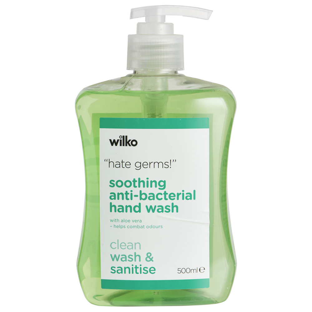 Wilko Antibacterial Aloe Vera Hand Wash 500ml Image 1