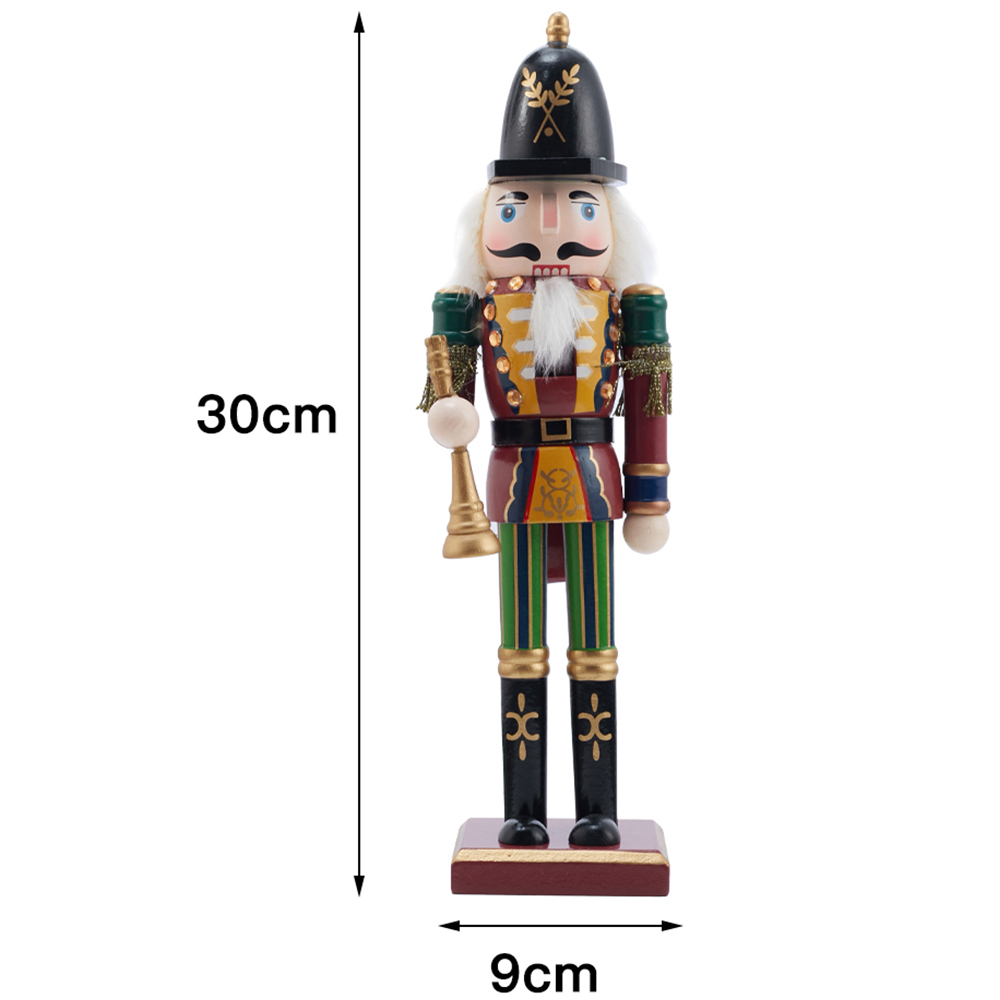 Living and Home Wooden Nutcracker Soldier Christmas Ornament Image 9