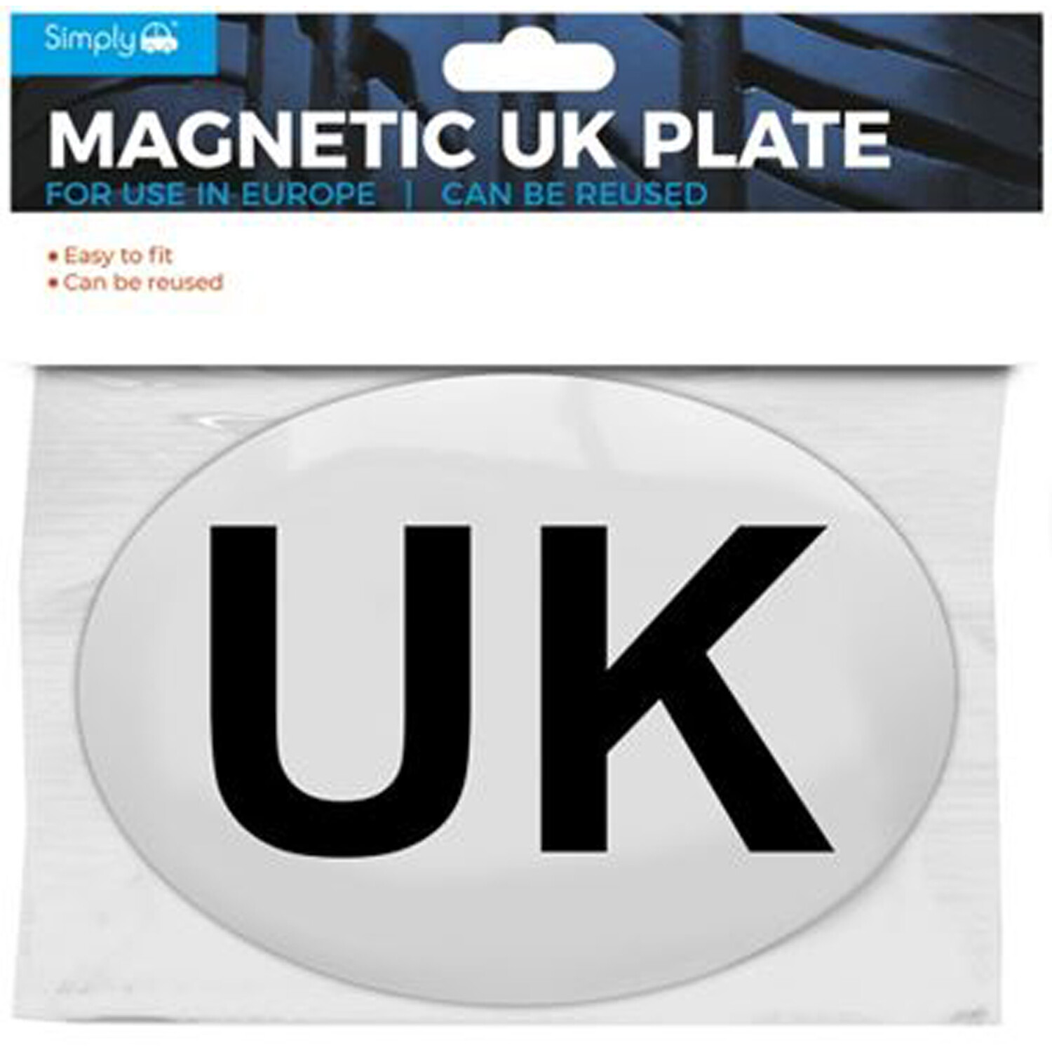 Oval Magnetic UK Badge Image 1