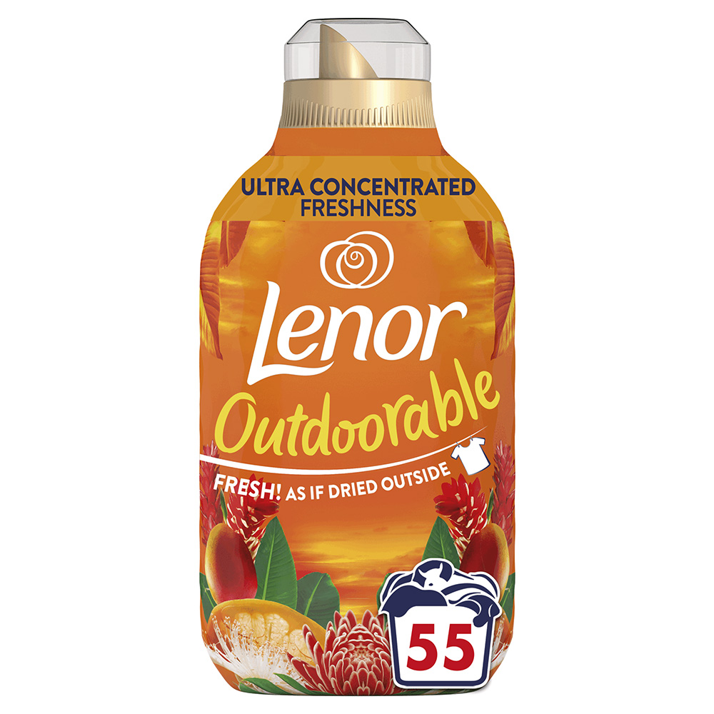 Lenor Tropical Sunset Outdoorable Fabric Conditioner 55 Washes 770ml Image 1