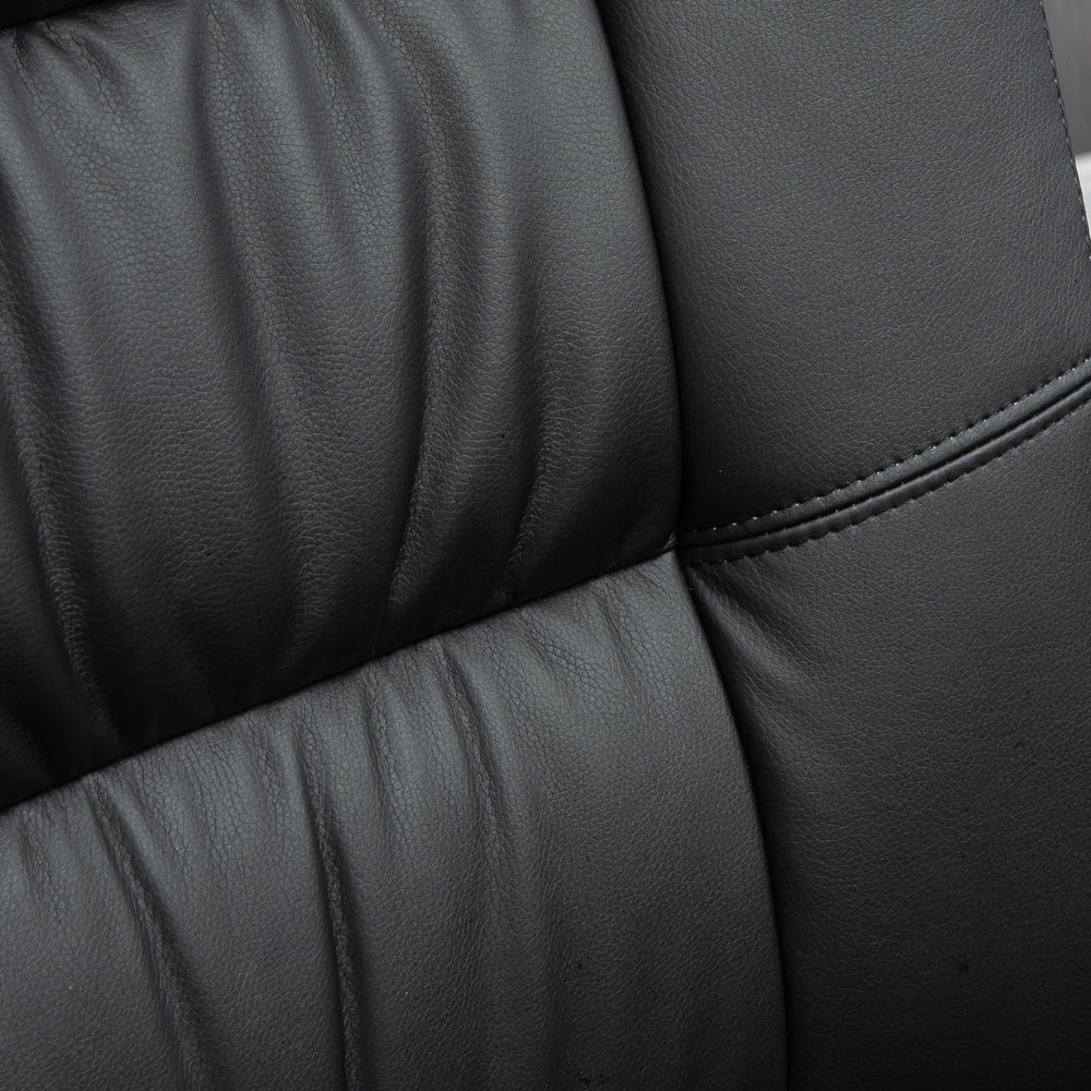 Portland Black PU Swivel Office Chair Image 3