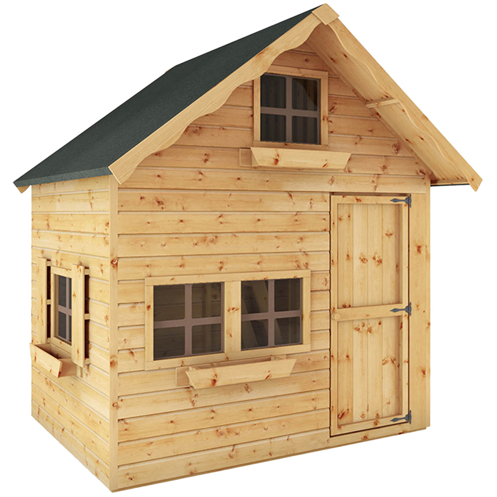 Mercia Double Storey Swiss Cottage Playhouse 7 x 5ft Image 1