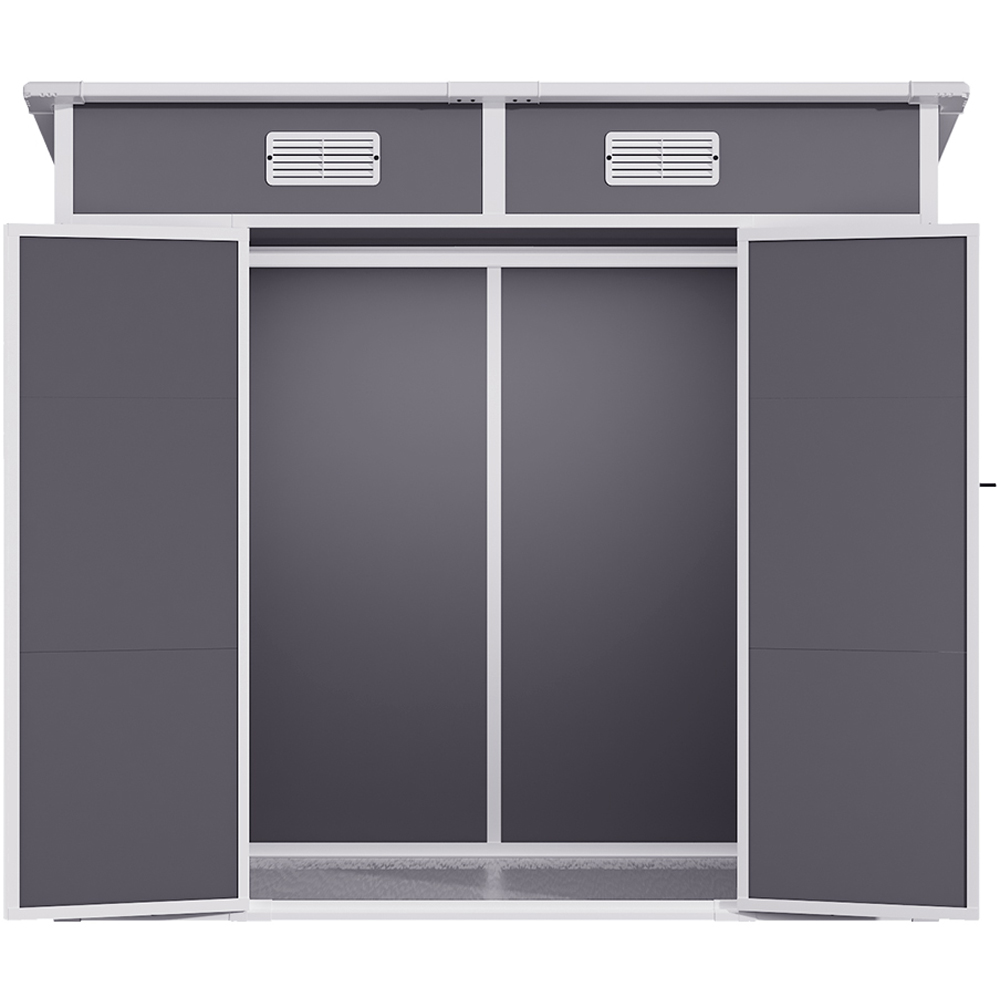 Living and Home 6 x 3.7ft Outdoor Plastic Garden Storage Shed Image 3