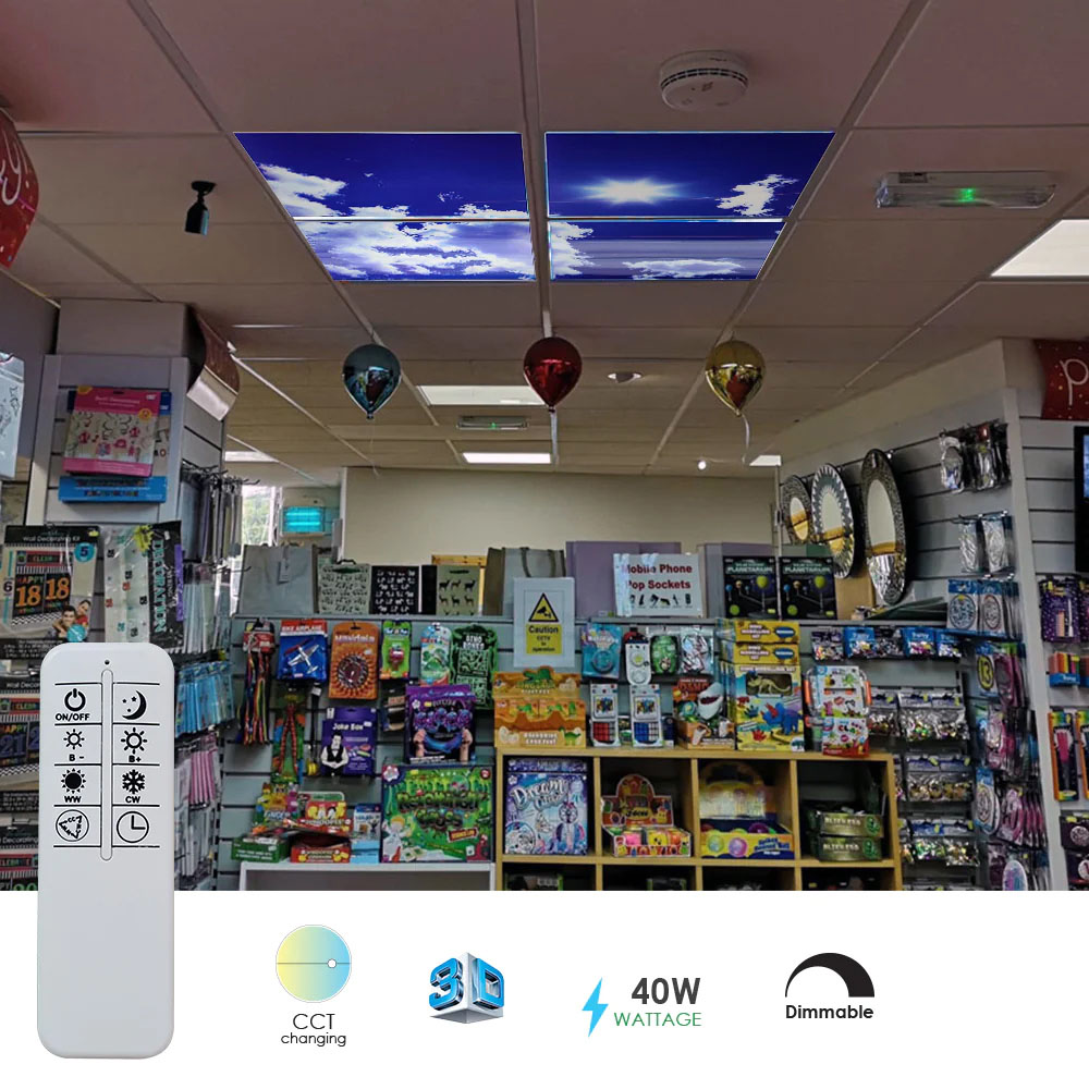 ENER-J 4 Sky Cloud LED Panels and Remote Set Image 5