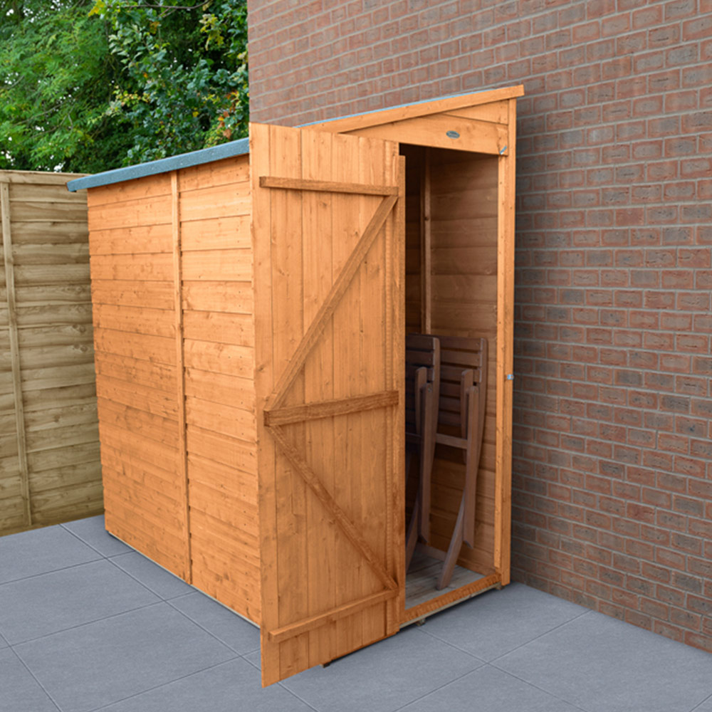 Forest Garden 6 x 3ft Shiplap Dip Treated Pent Shed Image 2