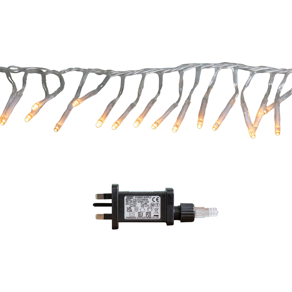 Samuel Alexander 720 Vintage Gold LED Clear Cable Christmas Cluster Light 9.3m Image 2