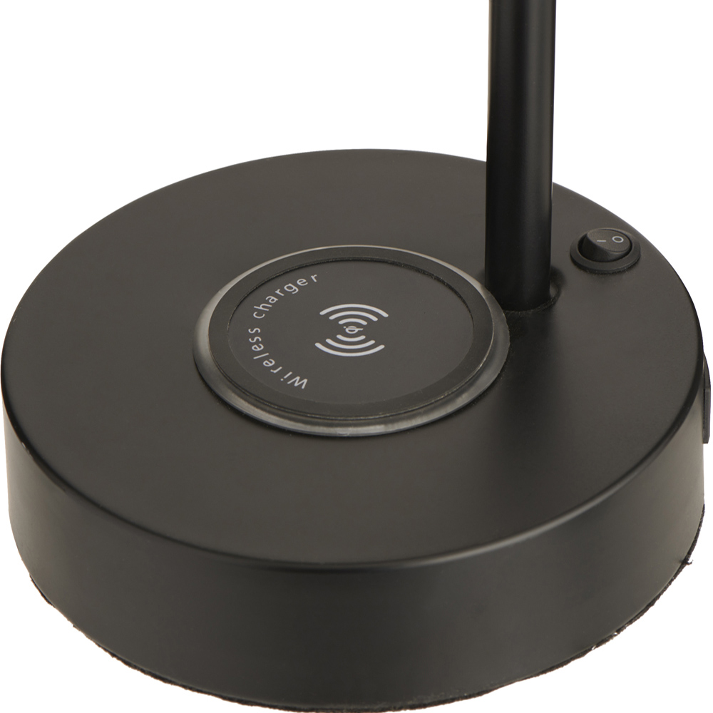 Wilko Black Wireless Charger Lamp Image 3