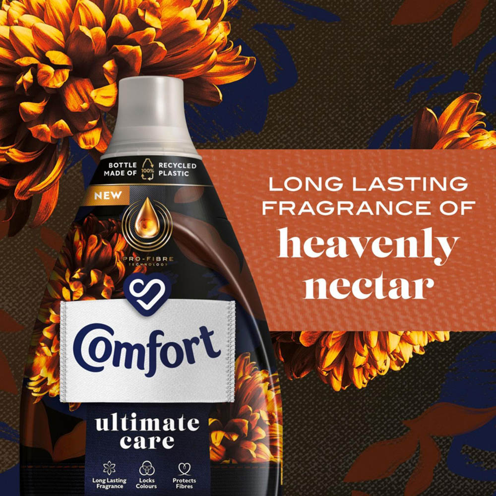 Comfort Ultimate Care Heavenly Nectar Concentrated Fabric Conditioner 58 Washes 870ml 6 Pack Image 2