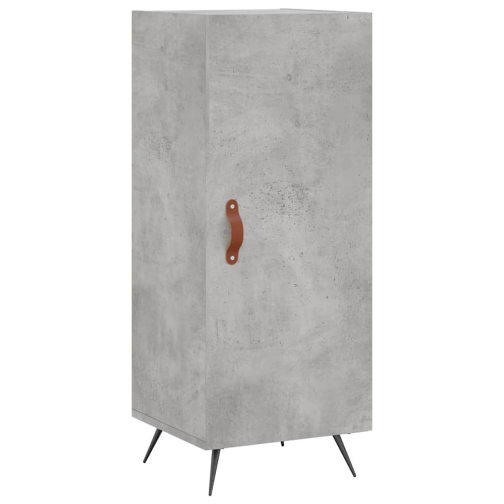 vidaXL 2 Door Concrete Grey Highboard Image 7
