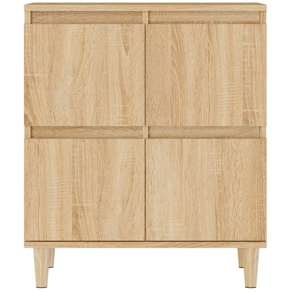 vidaXL 4 Door Sonoma Oak Sideboard Image 6