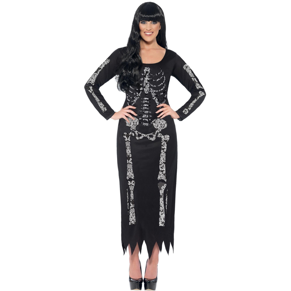 Rubies Adult Women's Skeleton Halloween Costume Plus X1 Image 4